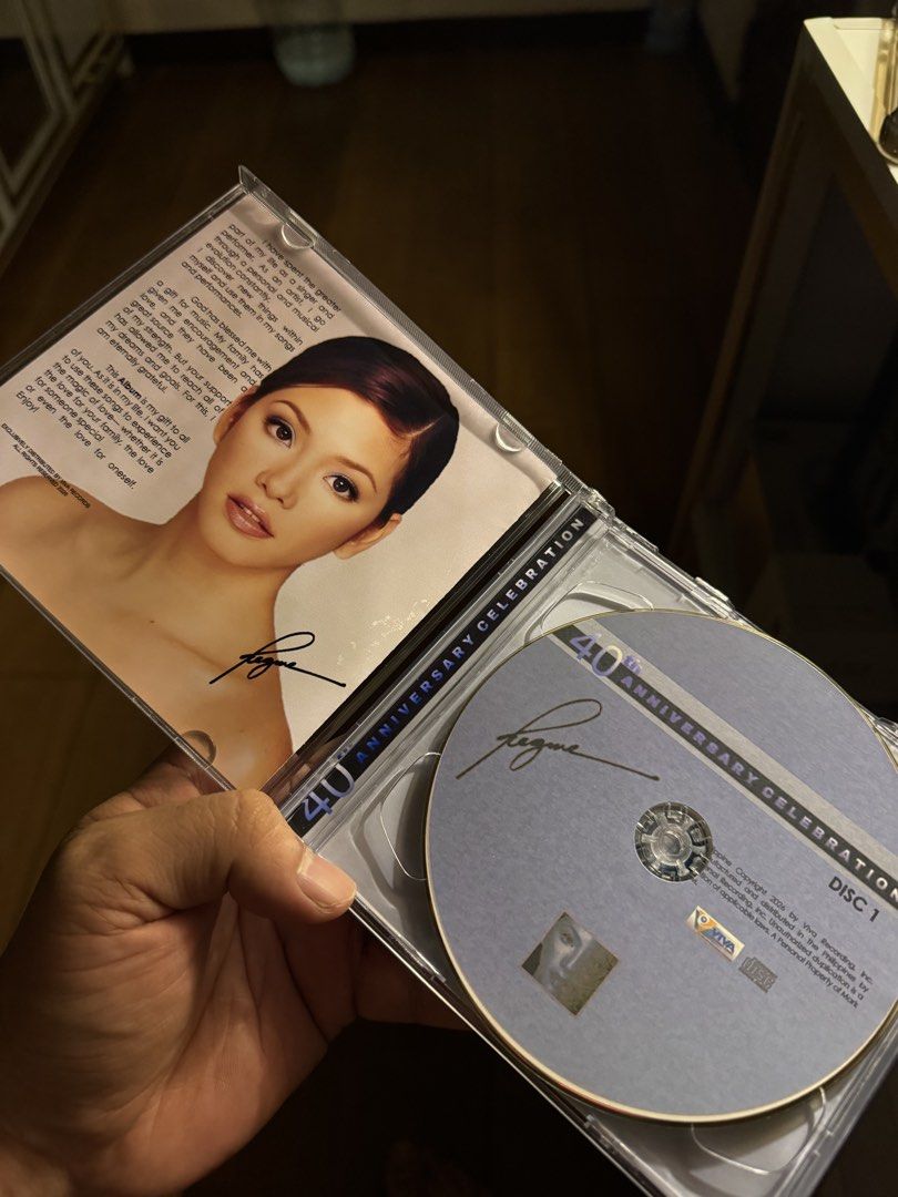 Regine Velasquez Fan Made CD 2 Cds (Category: CDs & DVDs) located in Manila. Submitted by markdarwin18477 (Listing ID 1446115073, Image 3). Description: 2 Discs CD Compilation. Fan Made. ako mismo gumawa. ✅maganda ang prints ✅ no skip/ walang gasgas ✅ bagong bago.