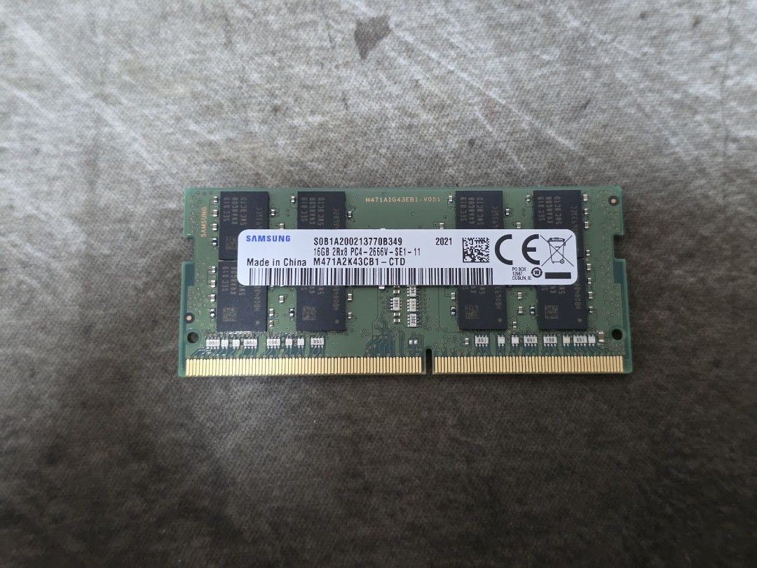 Samsung 16GB DDR4 RAM Module Laptop
