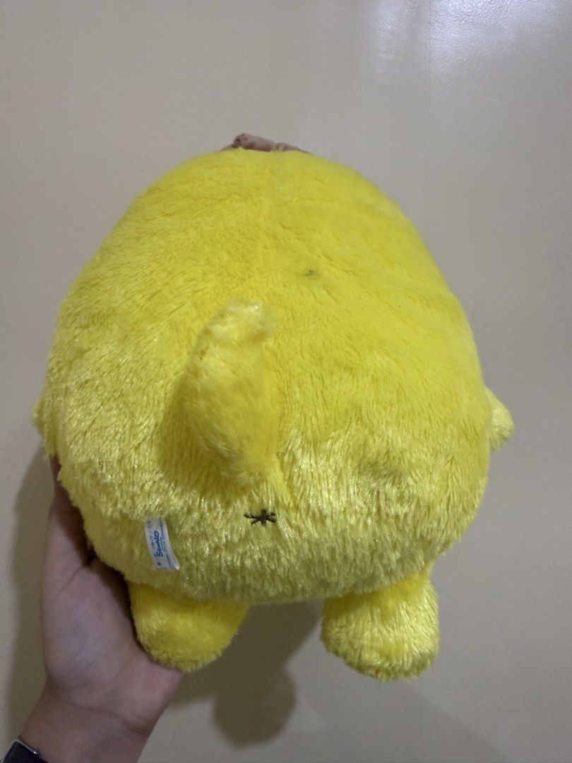 Sanrio Pompompurin Plush Toy with Beret (Category: Plushies & Soft Toys) located in Liloan. Submitted by kiriana_fox (Listing ID 1446015796, Image 3). Description: - Adorable Pompompurin plushie - Features the cute yellow dog character with his signature brown beret - Made from soft and fluffy material, perfect for cuddling - A must-have for any Sanrio fan or collector - Eager to find a new loving home!.