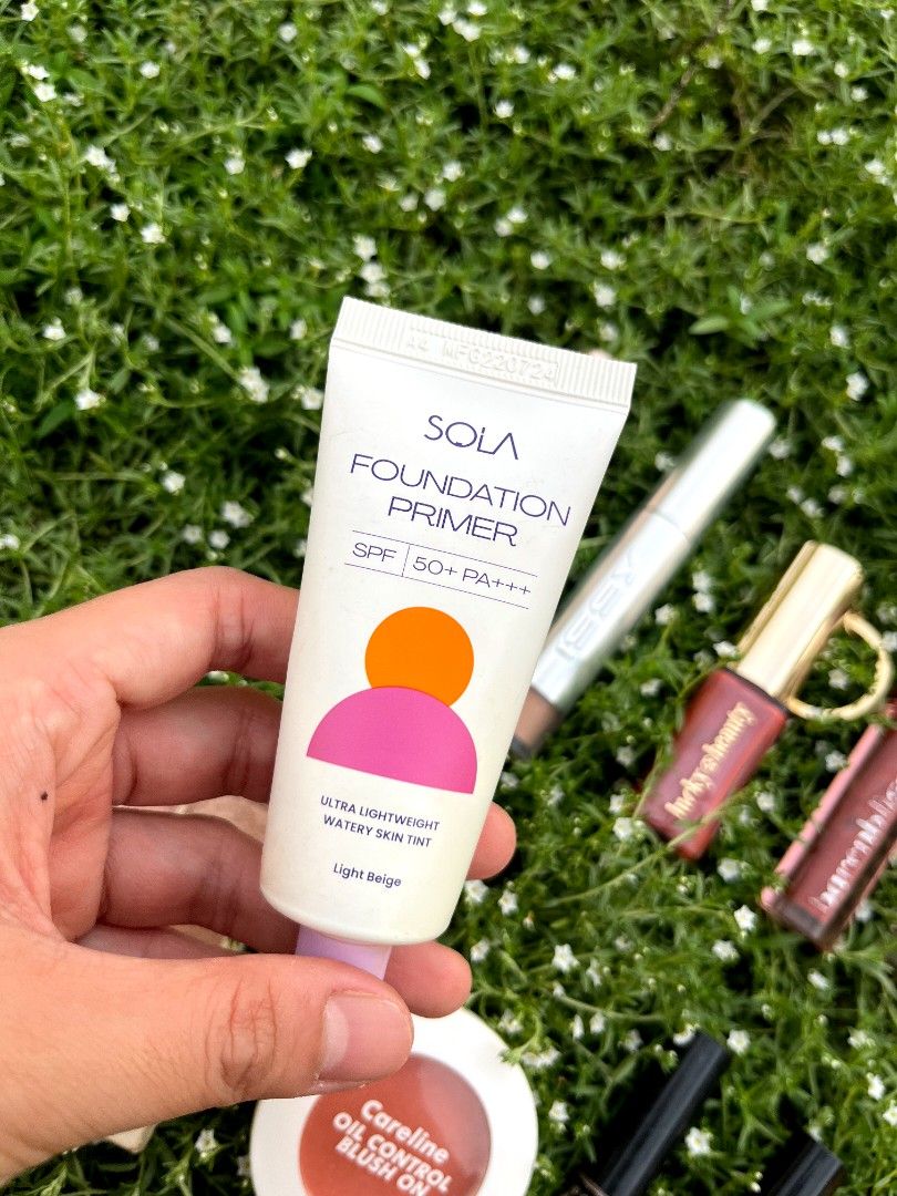 Sola Foundation Primer SPF 30 PA++ Light Beige (Category: Makeup) located in Lingayen. Submitted by kat_declutter (Listing ID 1446115218, Image 3). Description: -est. 1/4 is left - Sola Foundation Primer - Shade: Light Beige - SPF 30 PA++ for sun protection - Preps skin for a smooth makeup application - Ideal for everyday wear - Achieve a flawless base.