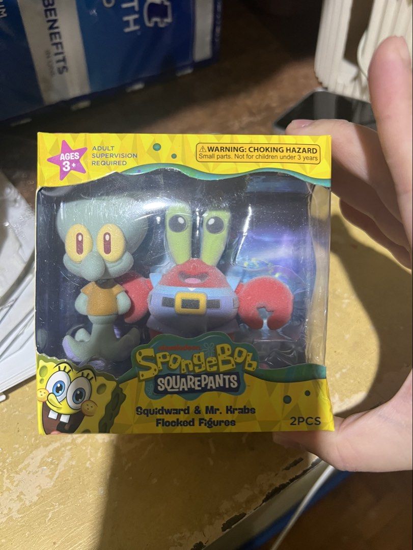 Spongebob Squarepants Squidward and Mr krabs flocked figurines (Category: Figurines & Statues) located in Paranaque City. Submitted by arianem031087 (Listing ID 1446094321, Image 1). Description: .