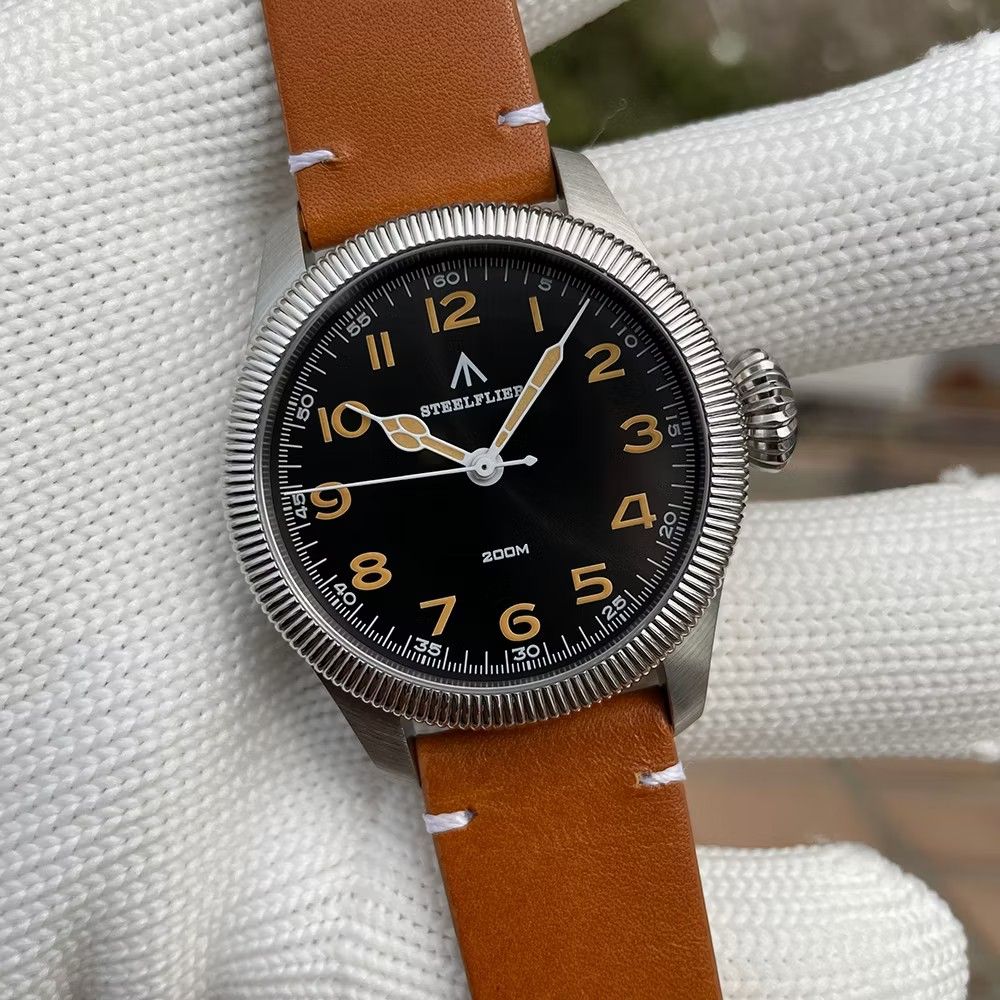 Steeldive Steelflier Series Japanese Quartz Movement (Category: Men's Watches) located in Quezon City. Submitted by watchalternativeph (Listing ID 1446108147, Image 3). Description: SteelDive SteelFlier SF741 Brand new and original 39mm case diameter Japanese Seiko VH41 Movement Stainless Steel Case and Genuine Leather Strap Swiss Super Luminous C3 Now Available! 😁 Mode of purchase: Meet up tayo! 😁😊(Batasan Hills QC here). Can also do Payment 