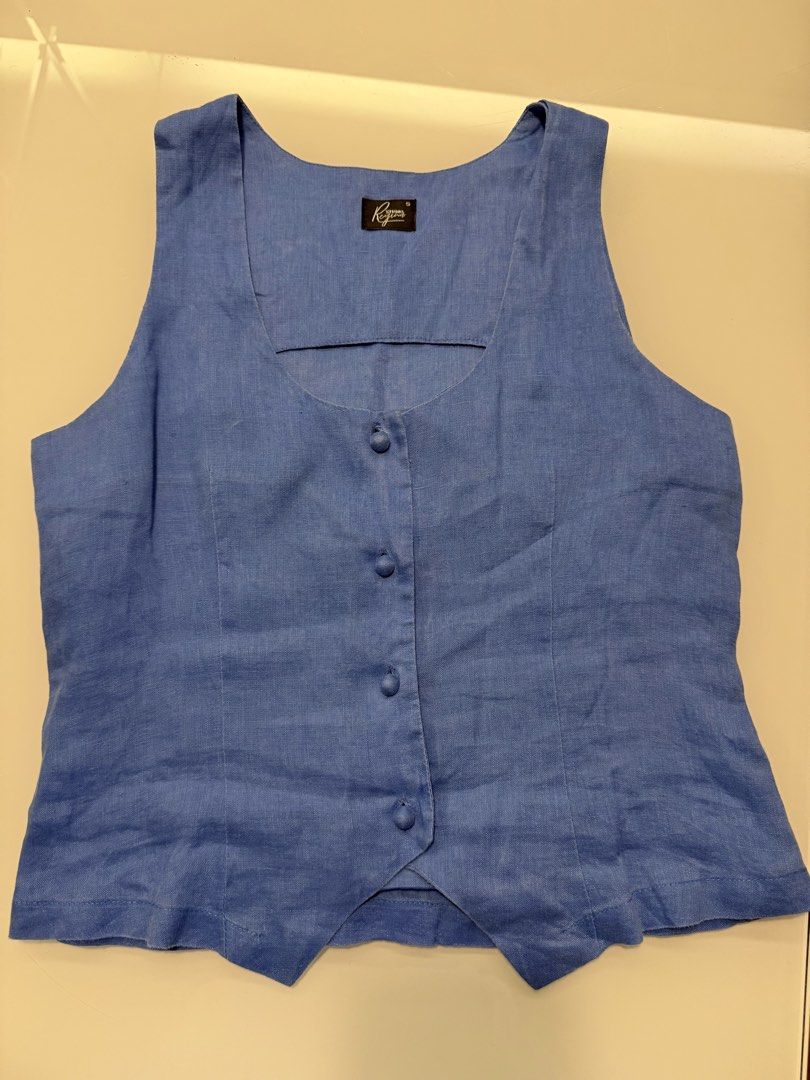 Studio Regina Linen Top (Category: Sleeveless) located in Makati City. Submitted by shopbb (Listing ID 1446083540, Image 1). Description: Studio Regina linen top Size Small (fits 32-33 bust).