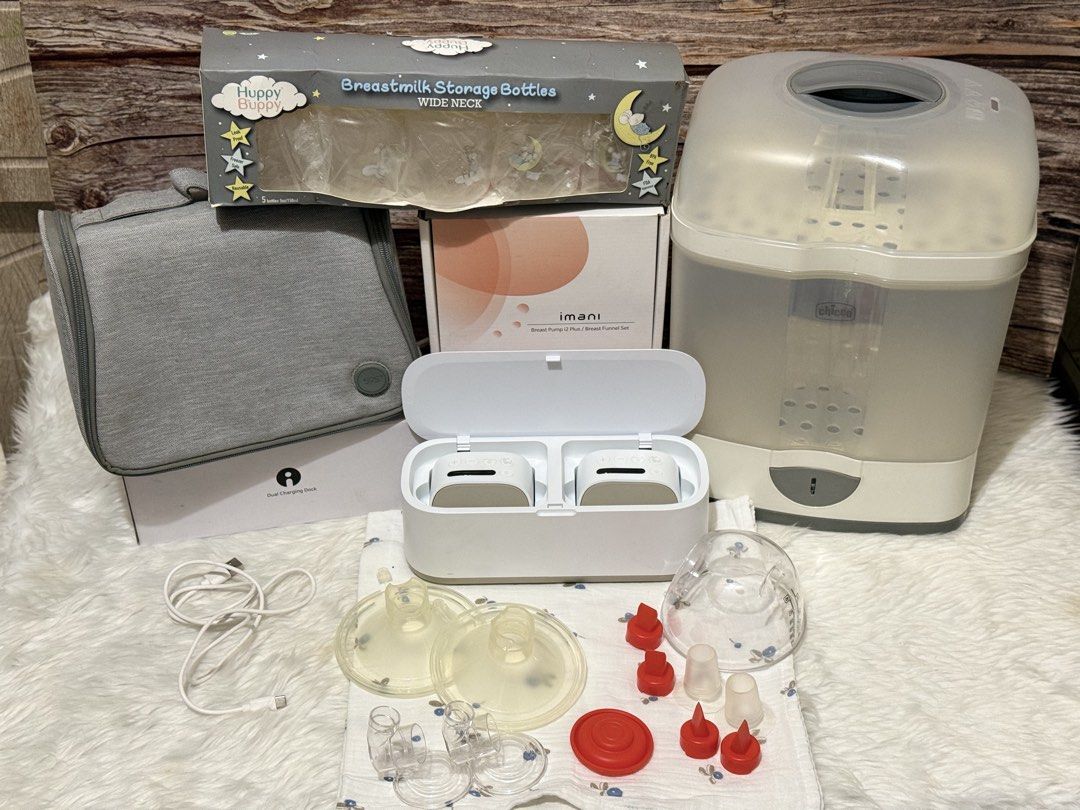 Take All imani i2 plus and freebies (Category: Breastfeeding & Bottle Feeding) located in Pasig City. Submitted by akmonlineboutique (Listing ID 1446151283, Image 2). Description: What you see is what you get. Imani i2 plus slightly used. ginagamit lang kapag sobrang full ng milk before pero bihira lang kasi direct latch si baby and almost 1 machine lang ginagamit ko sa magkabilang breast (para may reserve ako pag nalowbatt). ▫️Missing accessorie