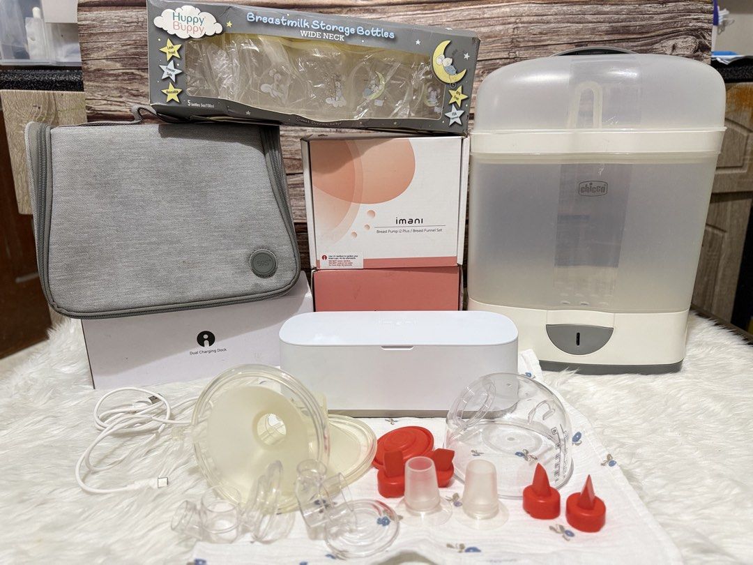 Take All imani i2 plus and freebies (Category: Breastfeeding & Bottle Feeding) located in Pasig City. Submitted by akmonlineboutique (Listing ID 1446151283, Image 1). Description: What you see is what you get. Imani i2 plus slightly used. ginagamit lang kapag sobrang full ng milk before pero bihira lang kasi direct latch si baby and almost 1 machine lang ginagamit ko sa magkabilang breast (para may reserve ako pag nalowbatt). ▫️Missing accessorie
