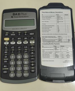 Texas Instruments BA II Plus Financial Calculator505291030900910080