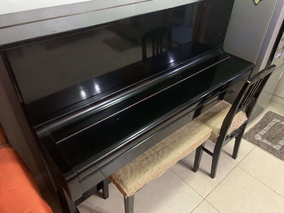Upright Piano - Yamaha U1E (Category: Musical Instruments) located in Quezon City. Submitted by jamesisnowhere (Listing ID 1446072125, Image 1). Description: Yamaha U1E Upright Piano (Japan Made) Selling our Yamaha U1E upright piano as we are decluttering. This is a well-known, durable Japanese-made model often used for study and practice. Condition: • All keys present and functioning • Needs tuning (has not been serviced recently) • A few upper 