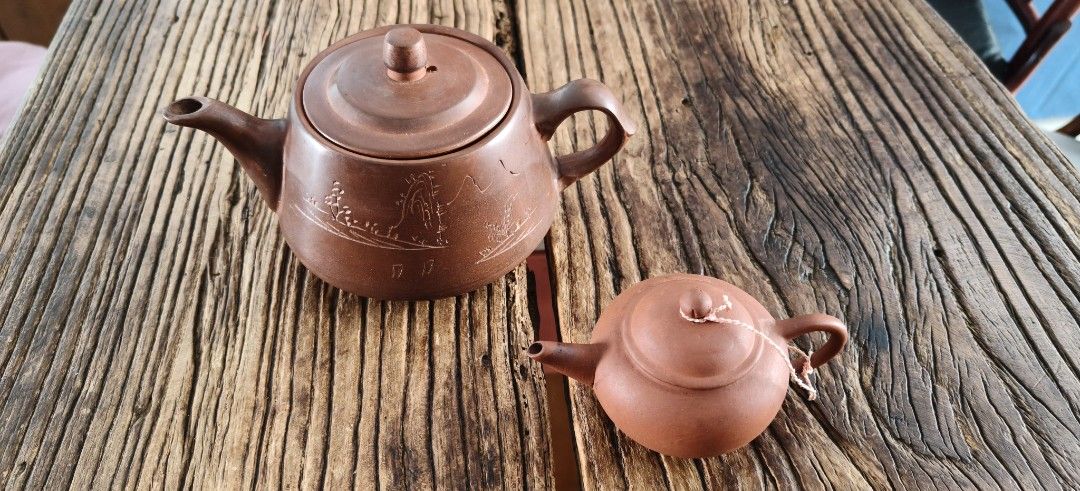 Vintage Yixing Clay Teapot Set with Infuser