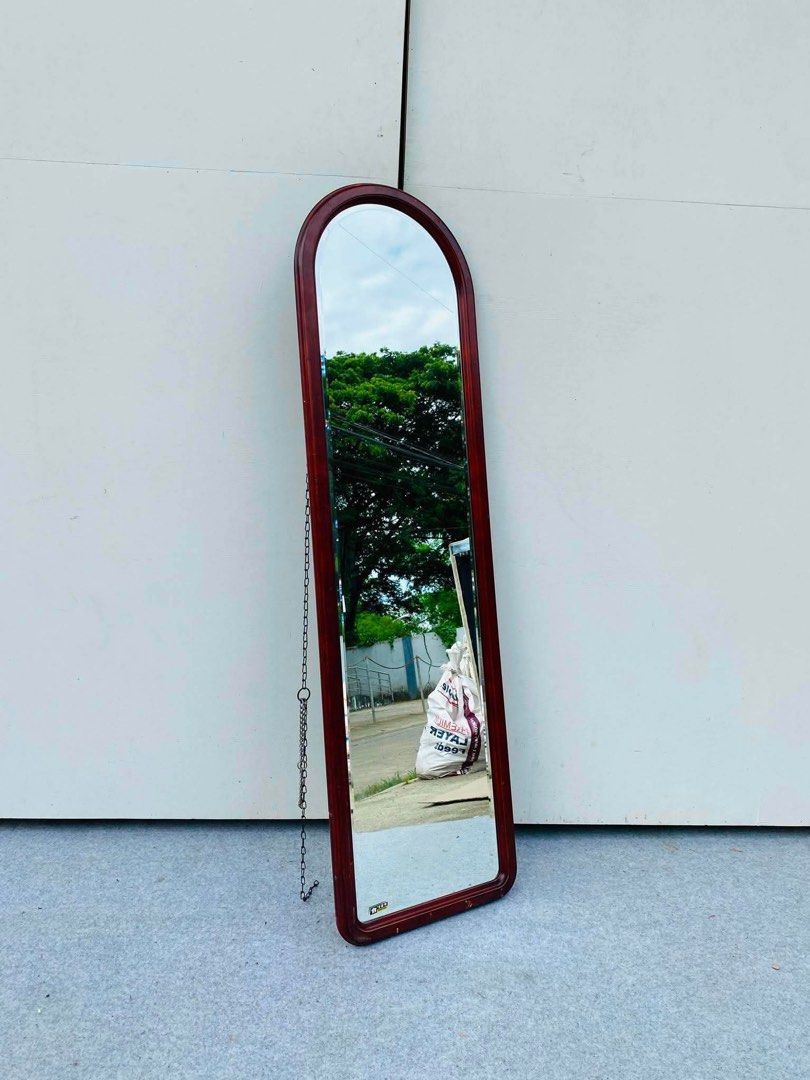 Wall Hang Mirror (Category: Mirrors) located in Manila. Submitted by elliefurnies31 (Listing ID 1446029348, Image 1). Description: JAPAN SURPLUS SOLID WOOD ARC WALL MIRROR HALF-BODY IN GOOD CONDITION SIZE: 14L" x 50H" inches.