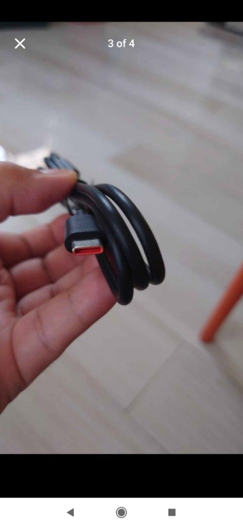 Xiaomi Original Cable Type USB-C to Type USB-C (Category: Cables & Adaptors) located in General Mariano Alvarez. Submitted by lucian91 (Listing ID 1446064540, Image 3). Description: - Xiaomi Charging Cable - Dual Connector: Type USB-C to USB-C - Color: Black - Condition: Good, works well - Functionality: Ideal for charging devices and data transfer - Feel free to ask questions!.