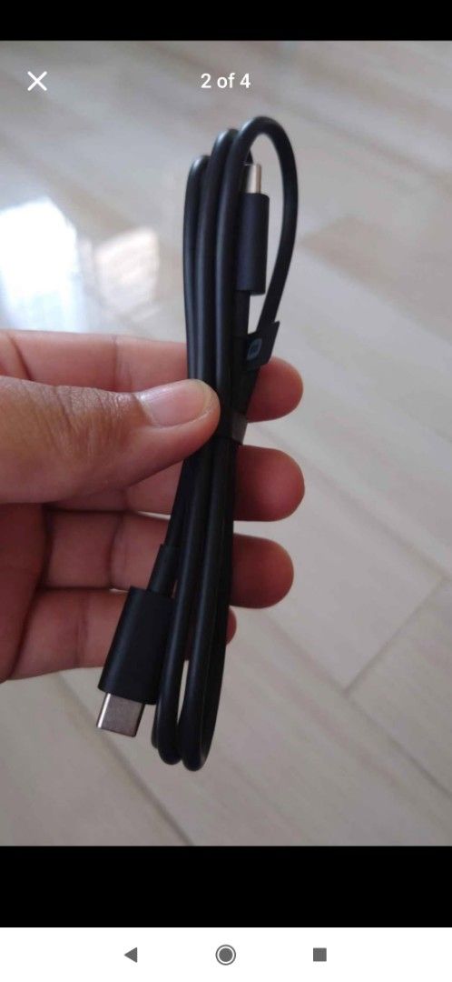 Xiaomi Original Cable Type USB-C to Type USB-C (Category: Cables & Adaptors) located in General Mariano Alvarez. Submitted by lucian91 (Listing ID 1446064540, Image 2). Description: - Xiaomi Charging Cable - Dual Connector: Type USB-C to USB-C - Color: Black - Condition: Good, works well - Functionality: Ideal for charging devices and data transfer - Feel free to ask questions!.