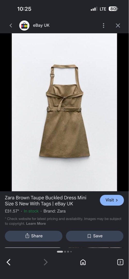 Zara Brown Buckled Mini Dress (Category: Dresses) located in Manila. Submitted by jessj30 (Listing ID 1446122366, Image 2). Description: - Brown Zara mini dress - Buckle detail on straps and waist - Adjustable straps - Side slit on skirt - Versatile for casual day or night out.