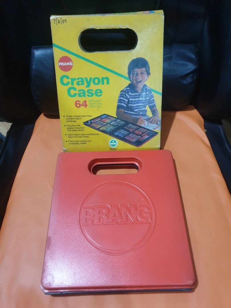 1989 VINTAGE PRANG CRAYON CASE 64 CRAYONS (Category: Stationery & School Supplies) located in Malabon City. Submitted by toughMeg (Listing ID 1446342581, Image 2). Description: 1989 VINTAGE PRANG CRAYON CASE 64 CRAYONS ‼COMPLETE WYSWYG PLEASE MANAGE EXPECTATIONS.