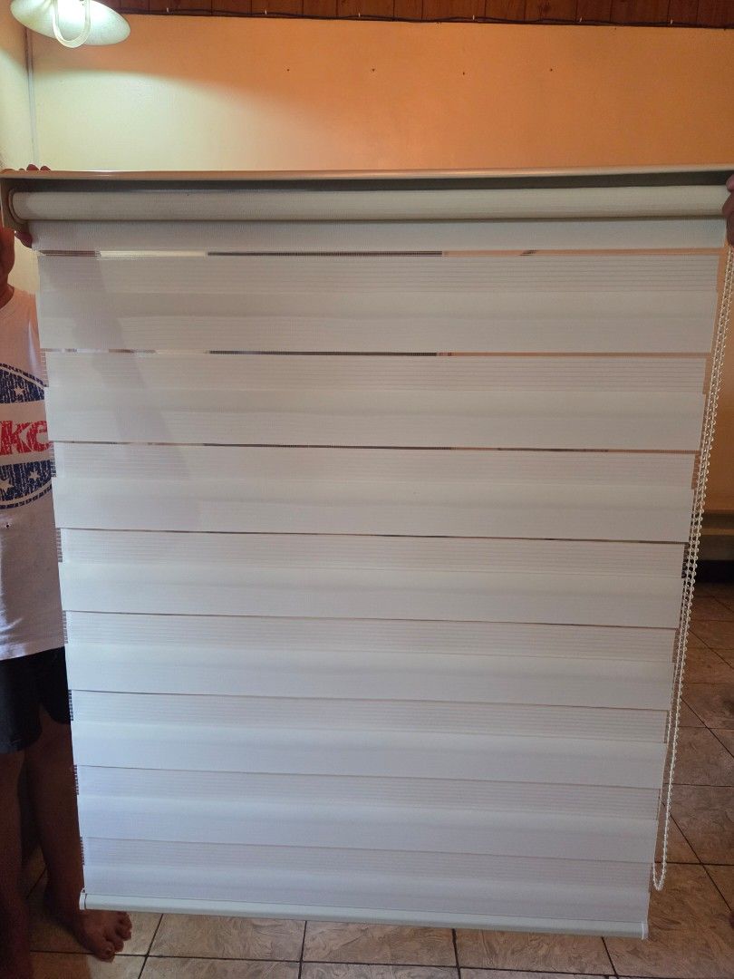 2 PCS 90x130 QUALITY KOREAN BLINDS (Category: Curtains & Blinds) located in Antipolo. Submitted by kathleenmendoza (Listing ID 1446276643, Image 1). Description: 2pcs. Bought from Wilcon Depot for PHP6K Cream colored Dimension 90cm×130cm Complete with brackets Perfect for bedrooms.