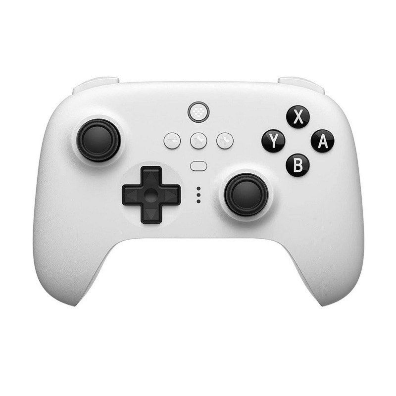 8BitDo Ultimate Bluetooth Controller White (Category: Controllers) located in Singapore. Submitted by iczelion (Listing ID 1446225583, Image 2). Description: - White 8BitDo Ultimate Bluetooth Controller - Compatible with Nintendo Switch and Windows PC - Multiple connectivity options: Bluetooth, 2.4G wireless, or USB wired - Includes charging dock for convenient power-ups - Comes with a 2.4G adapter for enhanced wireless gaming.
