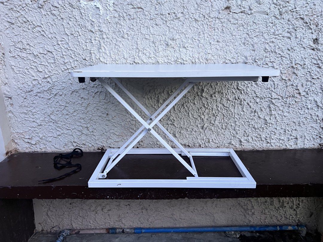 Adjustable Standing desk (Category: Other Accessories) located in Imus. Submitted by loveforseconds (Listing ID 1446286735, Image 1). Description: Adjustable standing desk Used as laptop stand Decluttering GCASH/ Maya 📍 Imus Shipping c/o buyer.