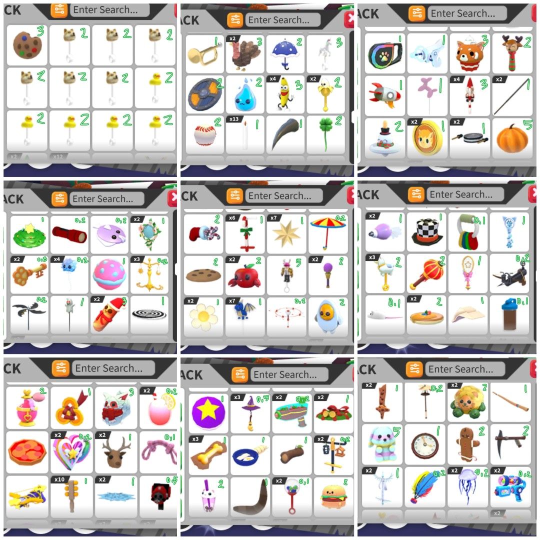 Adopt Me Pets and Items for Sale (Category: In-Game Products) located in Caloocan City. Submitted by larashy (Listing ID 1446164000, Image 2). Description: - Accepting maribank and gcash - Prices vary per item. - Message for specific item availability..