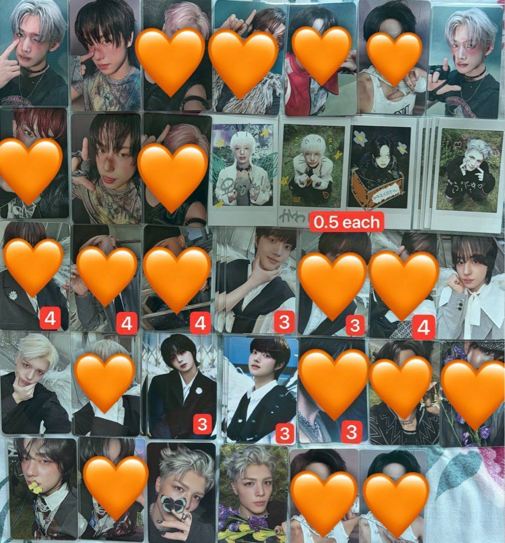RELISTED (Category: K-Wave Merchandise) located in Singapore. Submitted by shuabeauty (Listing ID 1440978472, Image 2). Description: wts andteam &team assorted pcs price on pic in red , if not stated means $2 prior to more! those with asterisk means the pc is defected, both wof studio choom ej and harua are heavily defected 😭 meetup @ admiralty/prepaid label + $2.50.