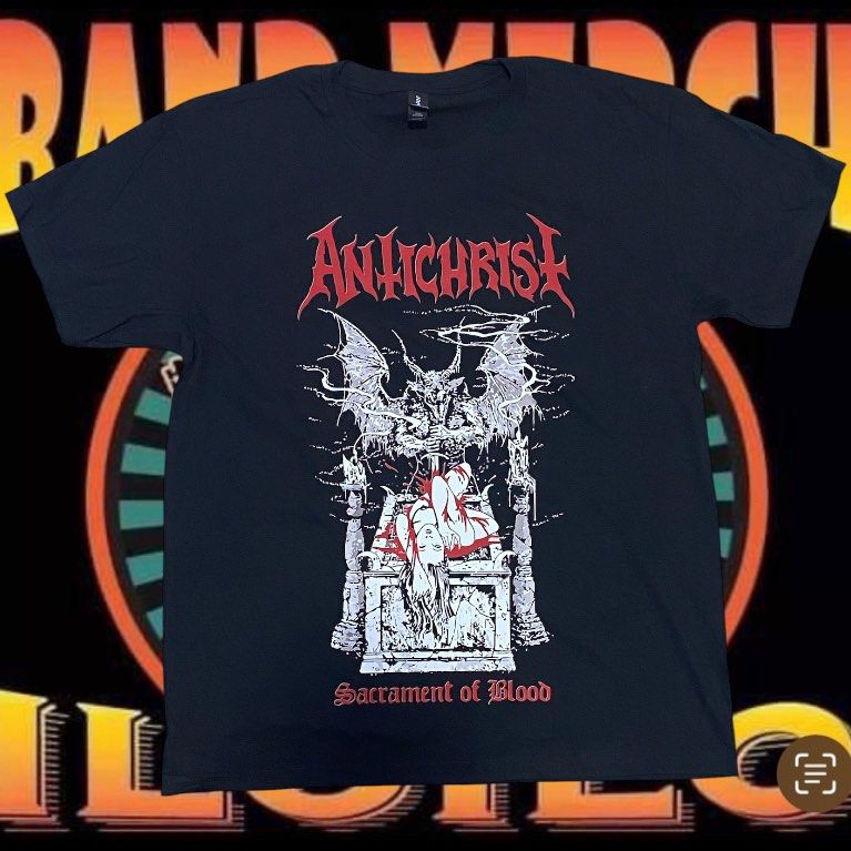 ANTICHRIST BAND SHIRT (Category: Tshirts & Polo Shirts ) located in Iloilo. Submitted by bandmerchiloilo (Listing ID 1444816934, Image 1). Description: PRODUCT DESCRIPTION : - % 100 Premium Cotton - Short Sleeve - Unisex T-Shirt. Suitable for ladies and gentlemen. - Available size XS to 3XL - DTF Print WASHING INSTRUCTION : - Hand wash or machine wash can be. - Do not iron on print Payment Method (Payment 1st Policy) - Gcash - Bank Transfer Shipp