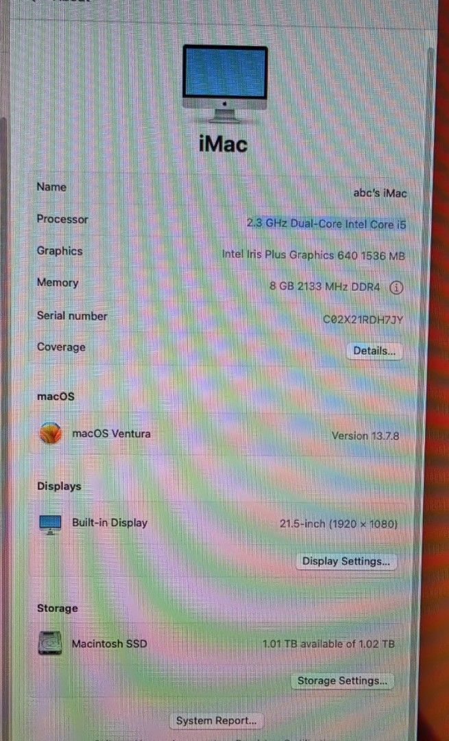 Apple iMac A1418 Desktop Computer493728428501258245