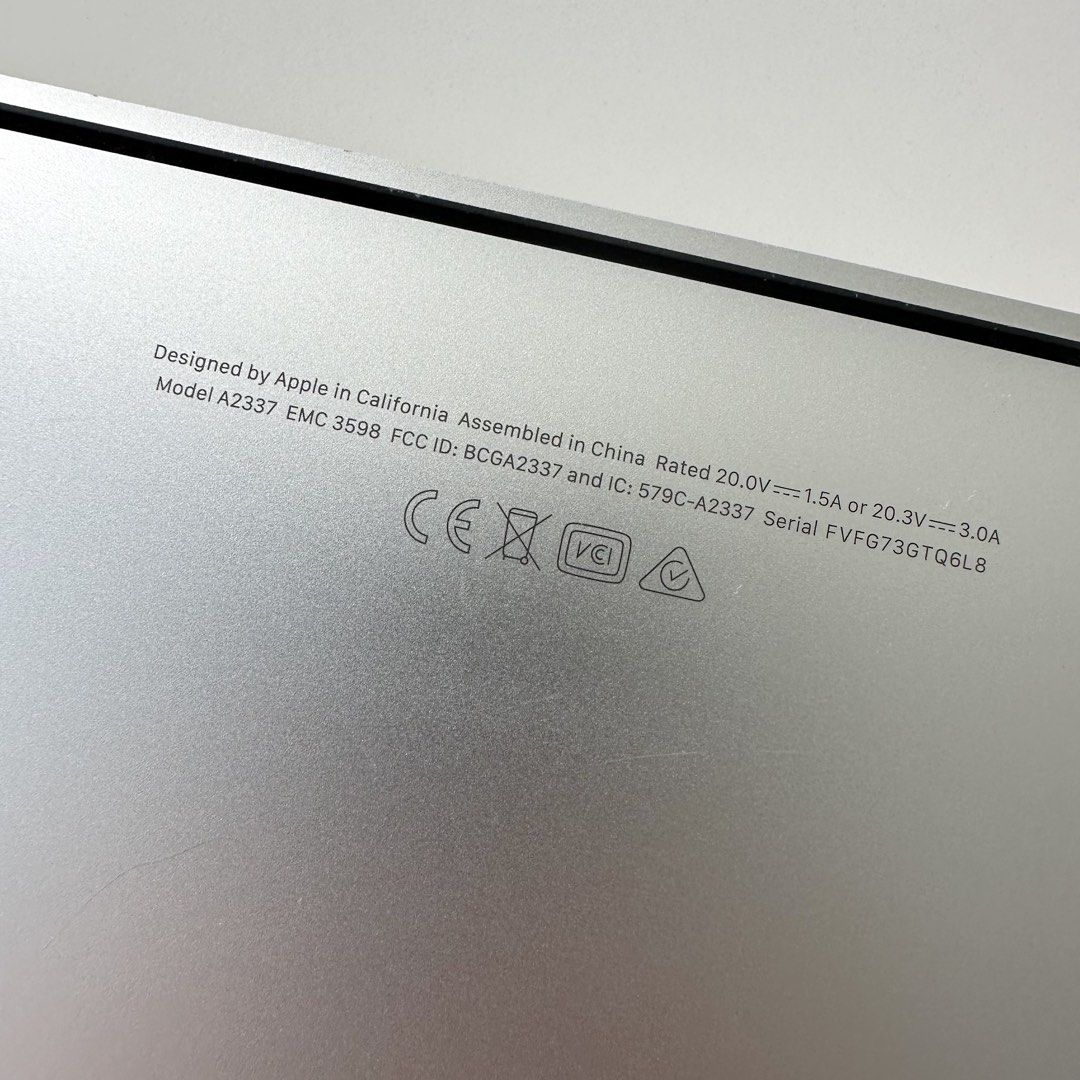 Apple MacBook Air A2337 Laptop M1 512 Yr 2020 (Category: Laptops & Notebooks) located in Taguig. Submitted by homefashiondecor (Listing ID 1446265103, Image 3). Description: - MacBook Air (Model A2337) year 2020 - Still works great - Minor cosmetic scuffs on casing from normal use - Screen is clean and clear - Ideal for everyday tasks and schoolwork 8GB Memory Apple M1 chip 512 Battery Health Information: Cycle Count: 284 Condition: Normal Maximu