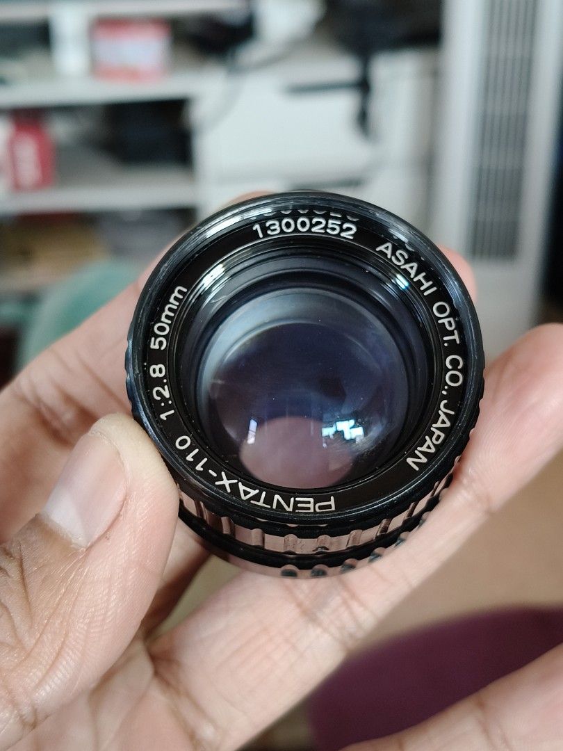 Asahi Pentax 110 to FX Lens Adapter (Category: Lens & Kits) located in Quezon City. Submitted by meistervelli (Listing ID 1446254203, Image 2). Description: - Asahi Pentax 110 Lens - Focal Length: 50mm - Aperture: f/2.8 - Includes PTX110-FX Adapter - Adapter allows mounting on Fujifilm X-mount cameras - Lens cap included - Ideal for vintage lens enthusiasts.
