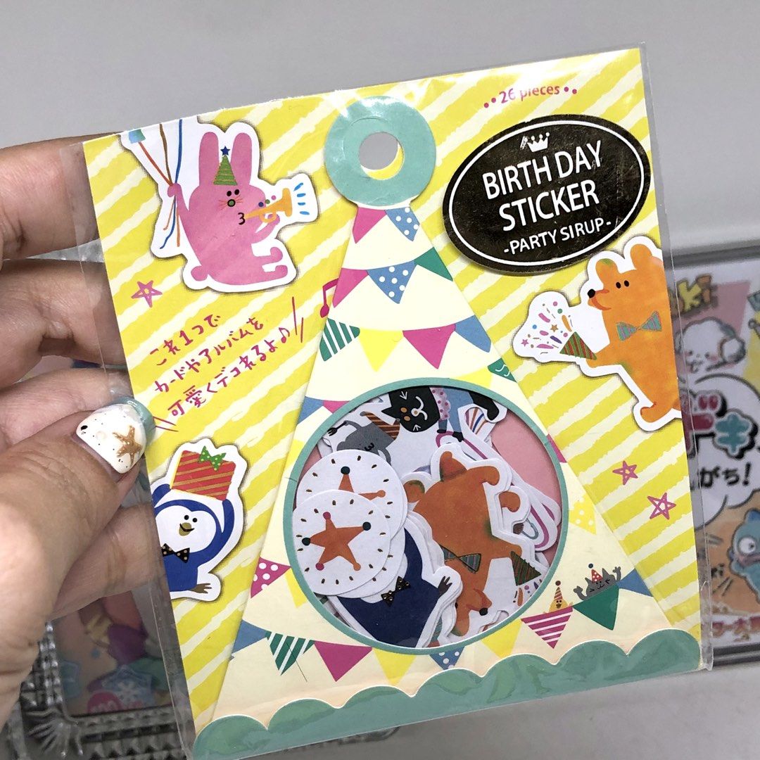 BIRTHDAY STICKER DIY SCRAPBOOKING DECORATIONS (Category: Art & Prints) located in Quezon City. Submitted by kitsune.treasures (Listing ID 1446299876, Image 1). Description: *First to pay policy! *1 day reservation only. Failure to pay on time, auto cancel. 📍Quezon City * MOD: J&T | Lalamove * MOP: GCASH | BPI 📦ON HAND AND READY TO SHIP CONDITION: WHAT YOU SEE IS WHAT YOU GET. Dimensions: Kindly check the photos for the actual measurements. Plea