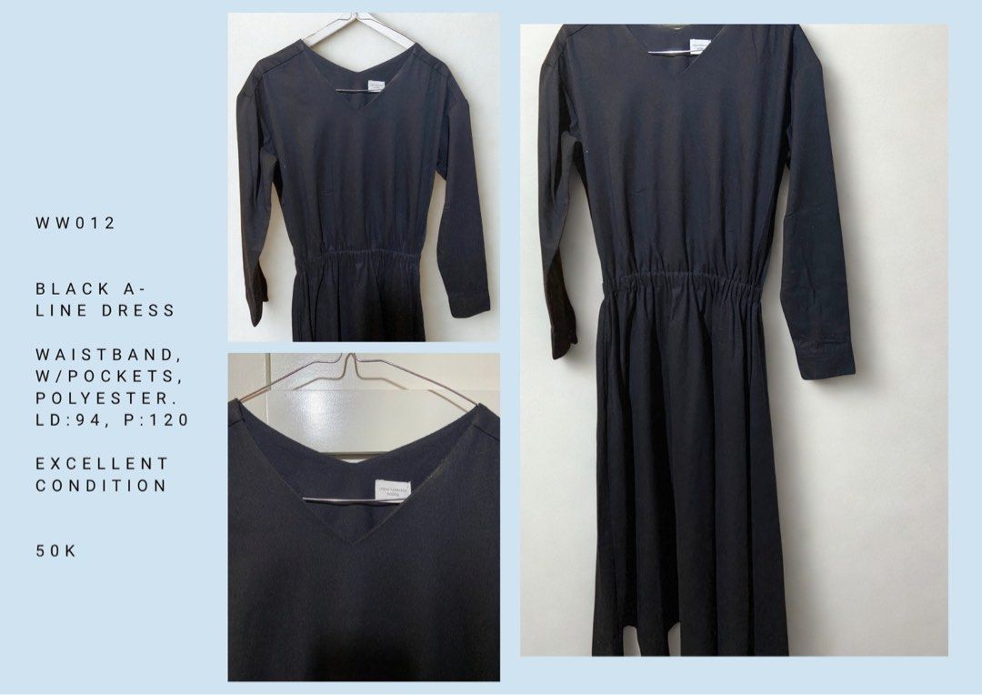 Black A-Line Dress WW012 (Kategori: Gaun & Rok) berada di Jakarta Pusat. Dikirim oleh 2nd.watermelon (ID iklan 1446242011, Gambar 1). Deskripsi: .