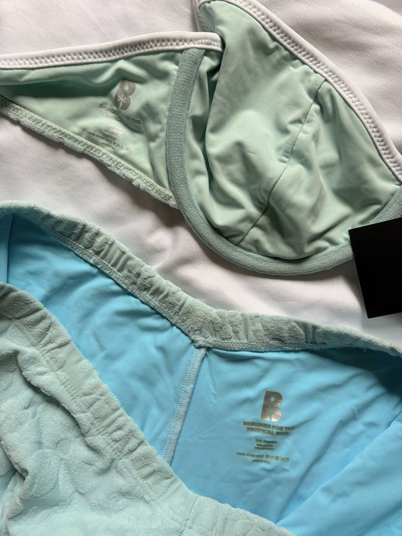 Blackbough Bikini Set (Category: Bikinis & Swimsuits) located in Santa Rosa. Submitted by bluemingbh (Listing ID 1446179396, Image 2). Description: • Fiona Underwire Top - size L • Jaden Swim Shorts - size M • sold as set • brand new w/ tags mop: gcash, bdo, maya mod: lalamove (from sta rosa laguna or makati), flash express .