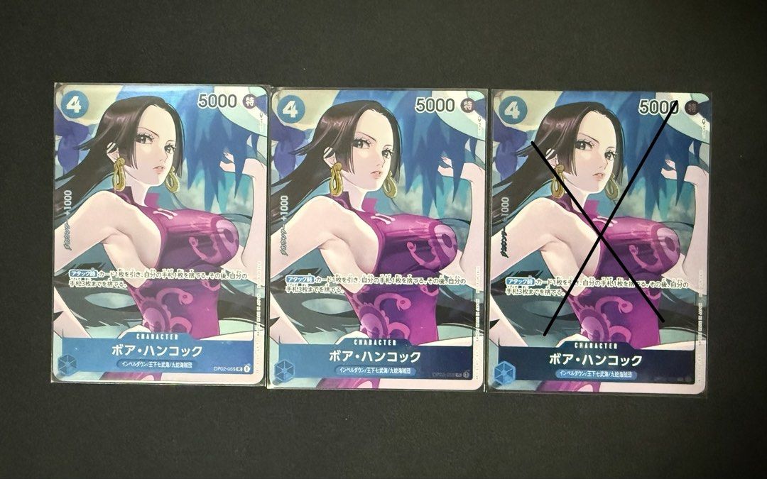 Boa Hancock OP02-059 (Category: Raw Cards) located in Singapore. Submitted by damiendp (Listing ID 1442817877, Image 1). Description: - Last 3 copies of Boa Hancock OP02-068 card price is for 1 - Ideal for collectors or deck building - Limited stock available!.
