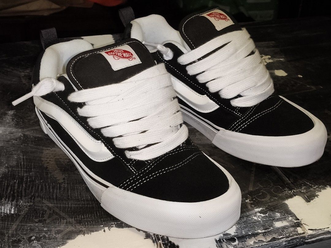 Brand new Vans Knu Skool (Category: Sneakers) located in Marikina City. Submitted by jamvg (Listing ID 1446323700, Image 1). Description: -Bought in Vans SM Megamall -Meron original box, pero nawala po tag. -No marks / scratches -Not yet used, so the upper cushion is still fluffy NEGOTIABLE.