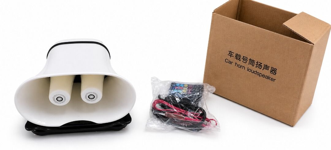 Car Horn Alarm Speaker 150W (Category: Industrial Equipment) located in Manila. Submitted by townlites (Listing ID 1446179192, Image 2). Description: Car Horn Alarm Speaker 150W Car Siren Vehicle Material: High quality ABS-plastic housing Suitable for Any 12V Vehicle: Car siren speaker can be installed in any vehicle with 12V DC Power You can install it in Car, RV, Boat, Truck, Jeep ,etc.c Car siren speaker can offer clear sounds, includes fire a