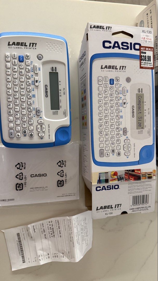 Casio KL-130 Label It! EZ-Label Printer494024422085765121