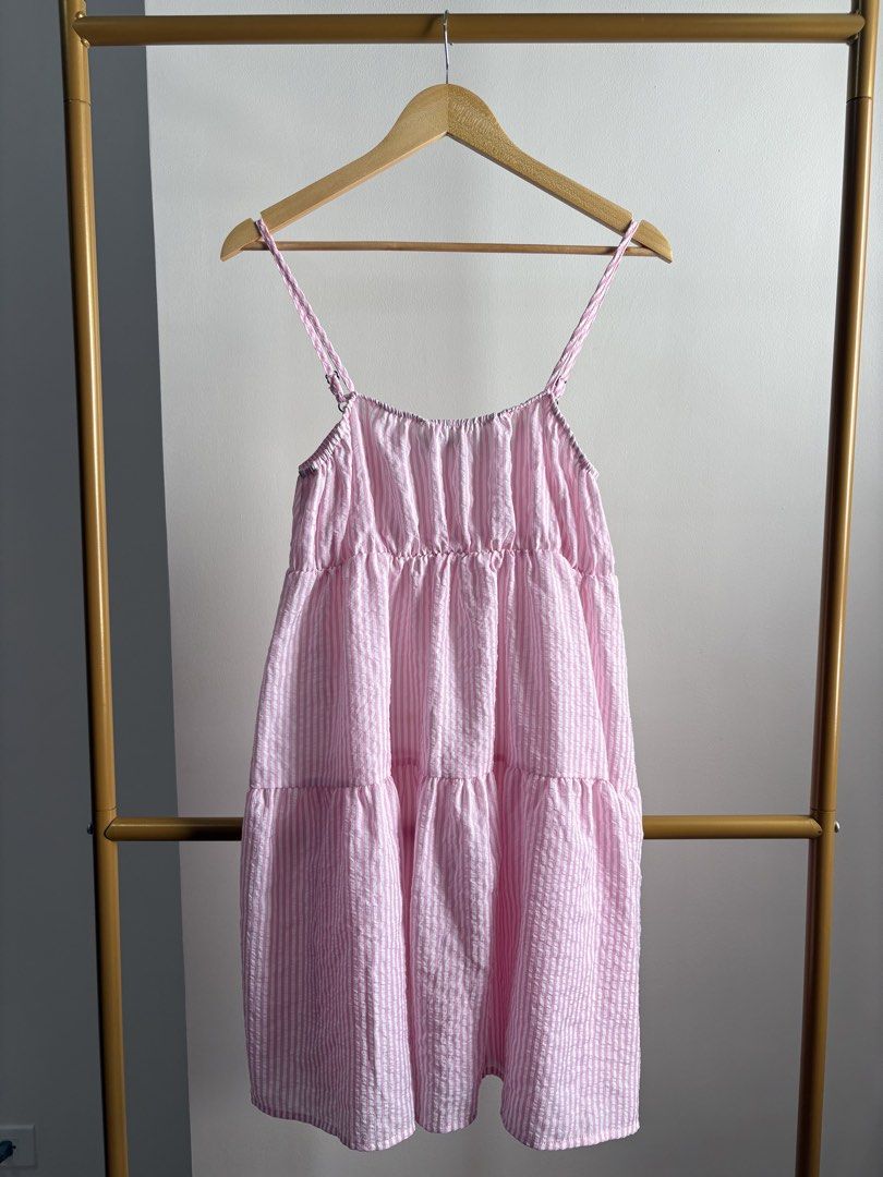 Casual pastel pink string dress lovito (Category: Dresses) located in Manila. Submitted by lovedrev (Listing ID 1446229242, Image 3). Description: .