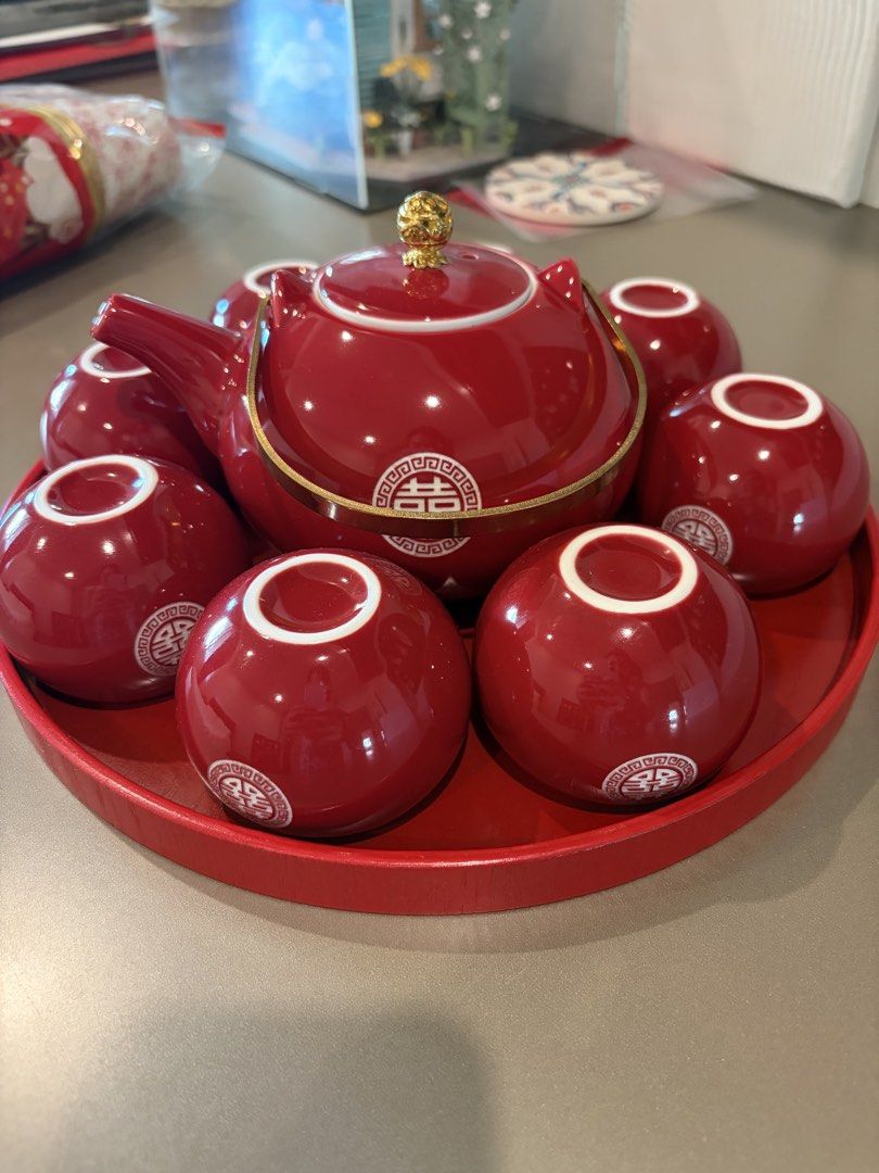 Chinese tea ceremony wedding set