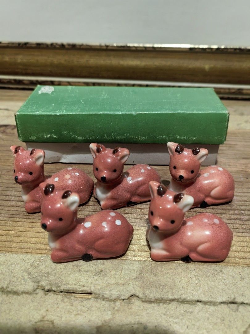Chopstick Rest - Ceramic Deer Set 5 (Category: Other Kitchenware & Tableware) located in Cebu City. Submitted by dudes_villanueva (Listing ID 1446315502, Image 2). Description: Chopstick Rest - Ceramic Deer Brand New in Box Set of 5 🦌 Can be used as a decorative display item..