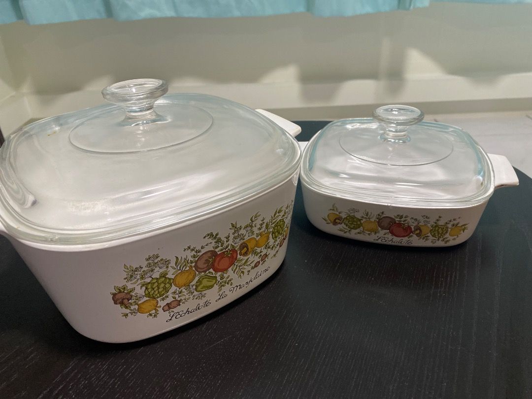 CorningWare Casserole Dishes with Lids - Vegetable Pattern493536443431669760