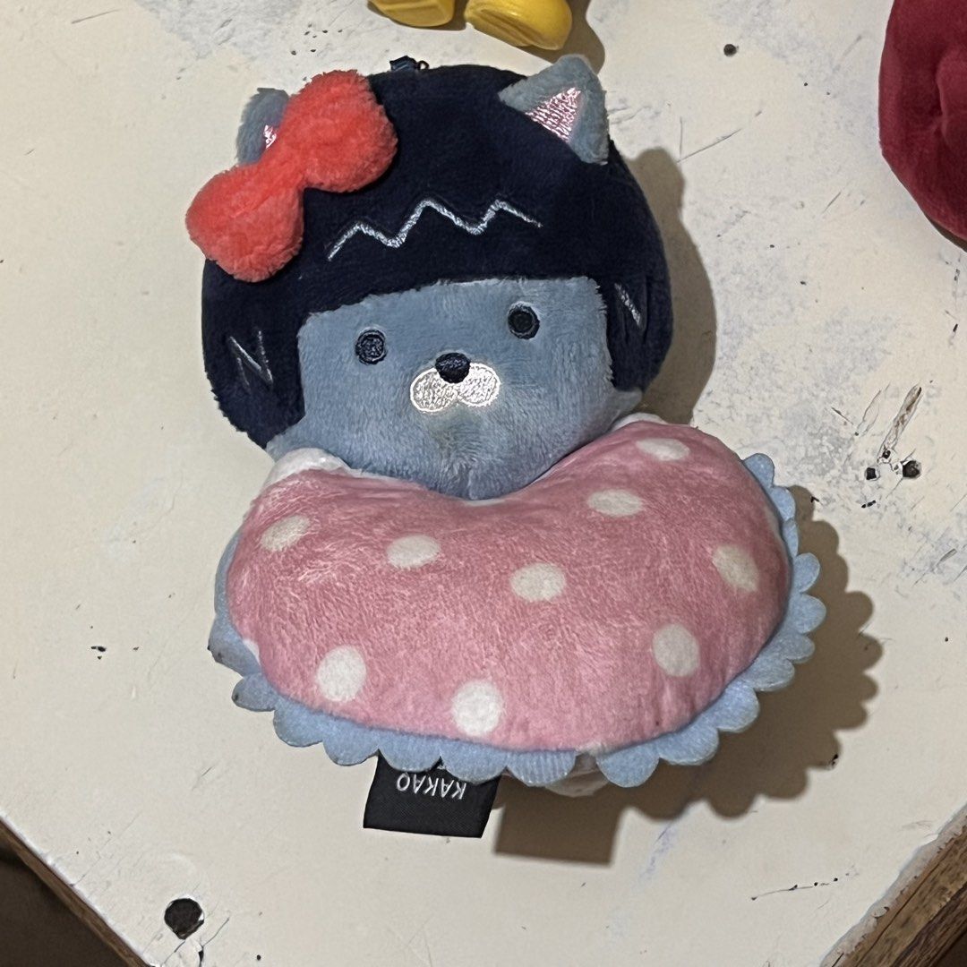 Cute Plush Keychains - Bear, Monkey, Cat, Cherries (Category: Plushies & Soft Toys) located in Taguig. Submitted by bloomingrosy (Listing ID 1446330706, Image 2). Description: - selling as set Kakao Neo Paddingtong Jellycat dupe cherries Monkey All for 150 only.