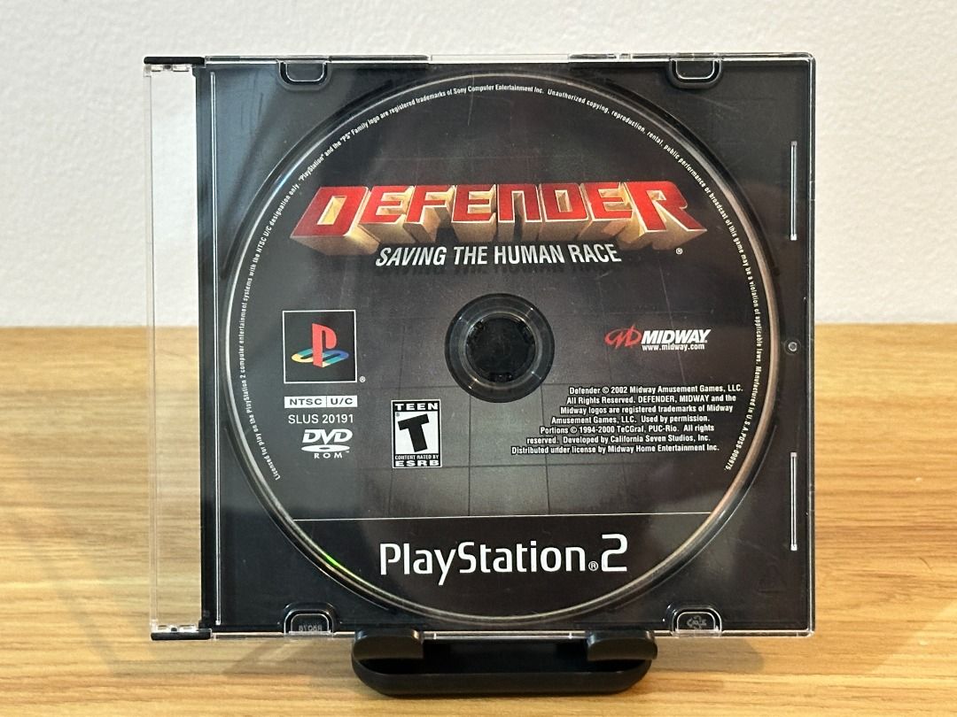 Defender: Saving the Human Race for PlayStation 2 (PS2) Loose (Category: PlayStation) located in Bacoor. Submitted by mrjohnallen (Listing ID 1446218906, Image 1). Description: Selling Defender: Saving the Human Race for PlayStation 2 (PS2) Loose Region - NTSC-U (NTSC) Loose game. Replacement case included. Region compatibility is buyer's responsibility. Please check my other listings. Thank you!.