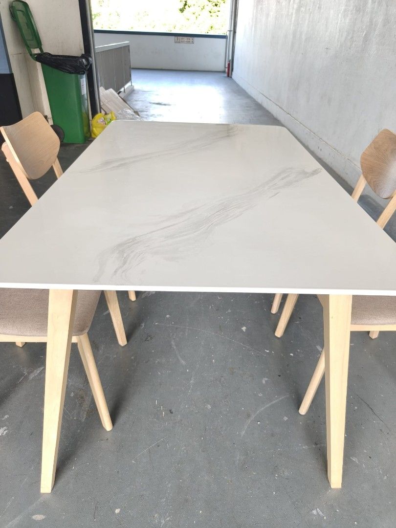 Dining table (Category: Tables & Sets) located in Singapore. Submitted by transporter81 (Listing ID 1446259783, Image 2). Description: 4 chairs table 74cm 90cm 150cn.