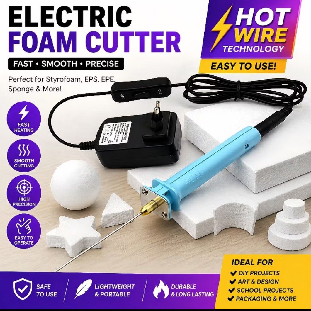 Electric StyroFoam Cutter Pen 10cm (Category: Everything Else Others) located in Manila. Submitted by lotty_2489 (Listing ID 1446286907, Image 1). Description: Onhand Brandnew GoodQuality Adjustable Un Adjustable COD GcashPayment #09706504365 Charm.