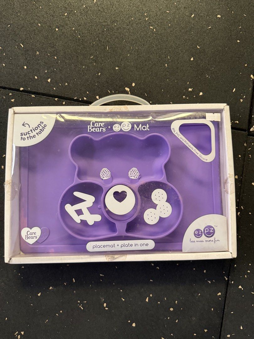 EZ PZ mat Care Bears (Category: Weaning & Toddler Feeding) located in Quezon City. Submitted by monicacle (Listing ID 1446218960, Image 1). Description: Spot discoloration.