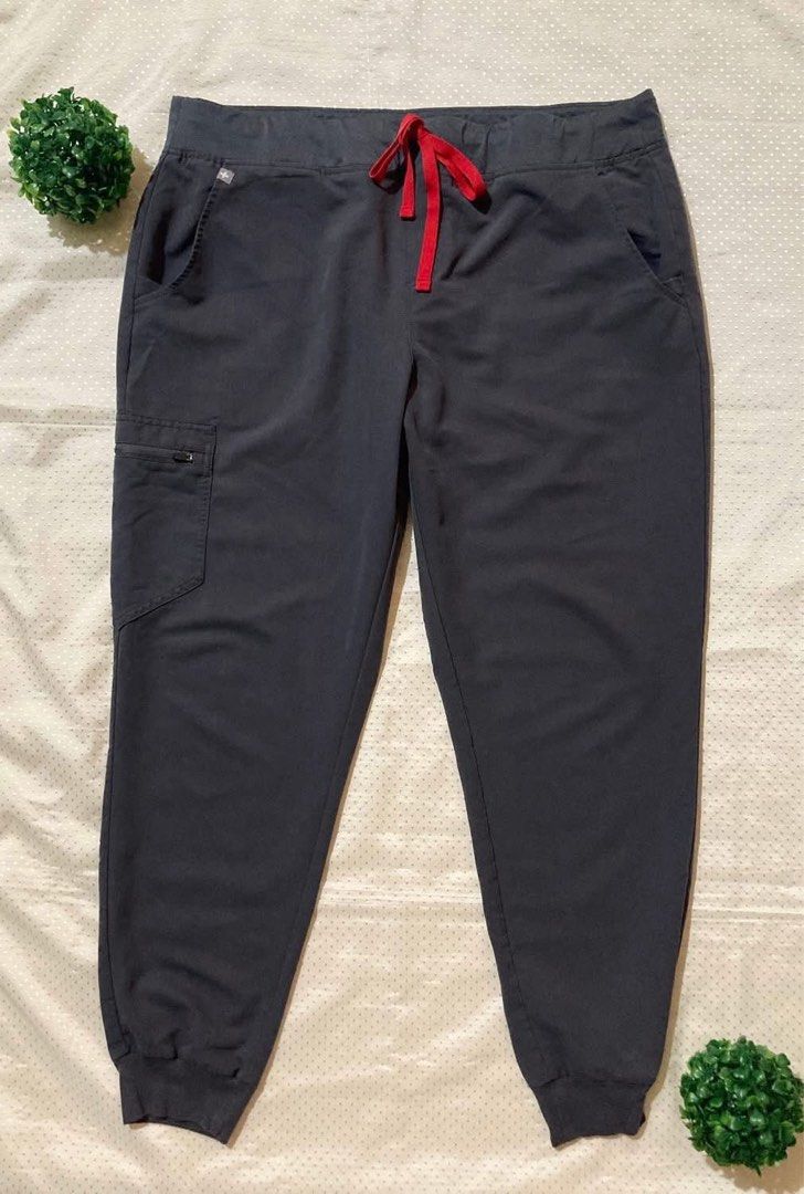 FIGS Scrub Pants Charcoal Grey Jogger Style (Category: Other Bottoms) located in Cagayan de Oro. Submitted by lynnecollection (Listing ID 1446162592, Image 1). Description: Authentic from USA 🇺🇸 FIGS Zamora Jogger Scrub Pants Graphite Gray Red Cord XL Regular Price: ₱1,600 Original Retail Price: $48.00 - $58.00 USD (Approx. ₱2,900.00 ) • Sourced pre-owned directly from the USA. The ₱1,600 price covers everything! No hidden customs duties or int