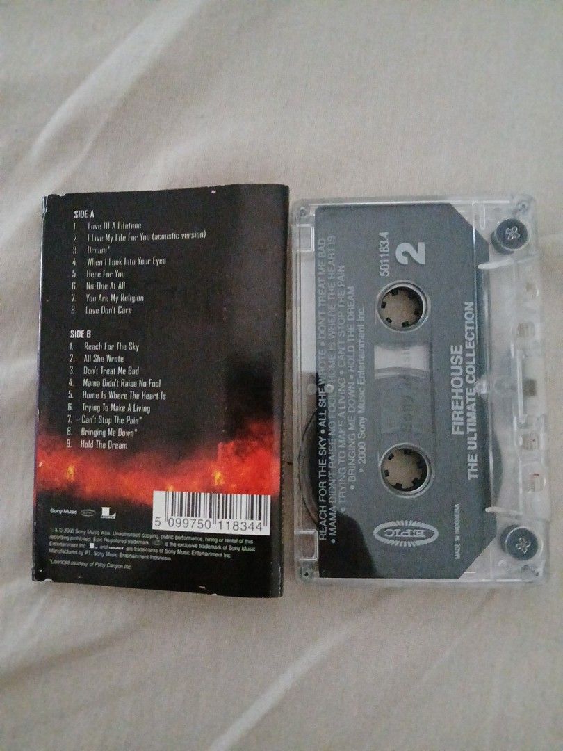 Firehouse The Ultimate Collection Cassette Tape (Category: CDs & DVDs) located in Pili. Submitted by marktoraldo (Listing ID 1446163456, Image 2). Description: add sf Gcash mop. .