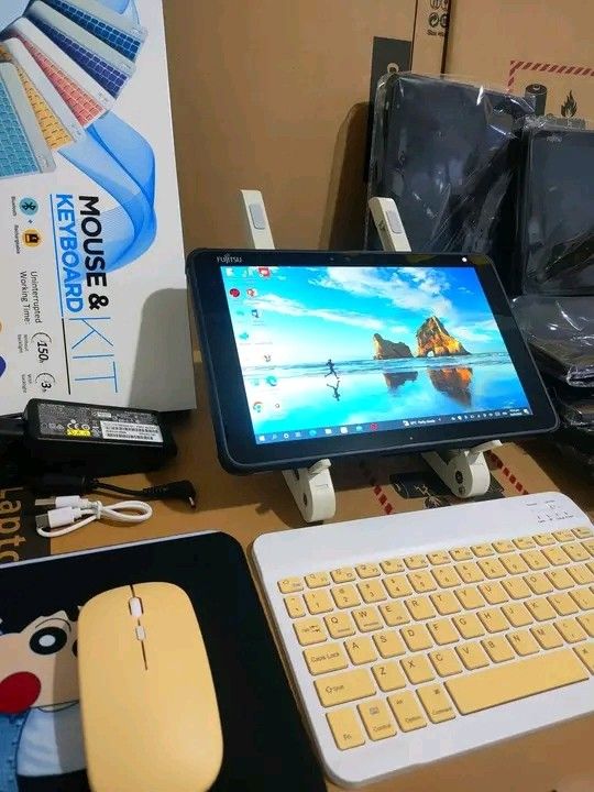 💜Fujitsu Q5010: 2n1 TABLET➖LAPTOP💜 (Category: Windows) located in Manila. Submitted by lonelyme_1986 (Listing ID 1446319161, Image 1). Description: 💜Fujitsu Q5010: 2n1 TABLET➖LAPTOP💜 ✅Touchscreen:with wireless KB➖mouse✅ 🛑intel Celeron 1.90GHz 🛑Ram:4GB 🛑Storage:128GB ssd 🛑Intel hd graphics 🛑10.1 inches Screen 🛑Good battery 🛑Wifi ready 🛑Camera ready 🔴Bluetooth ready ✅Windows 10-with complete all apps #GoodQualityGuaranteed fresh from j