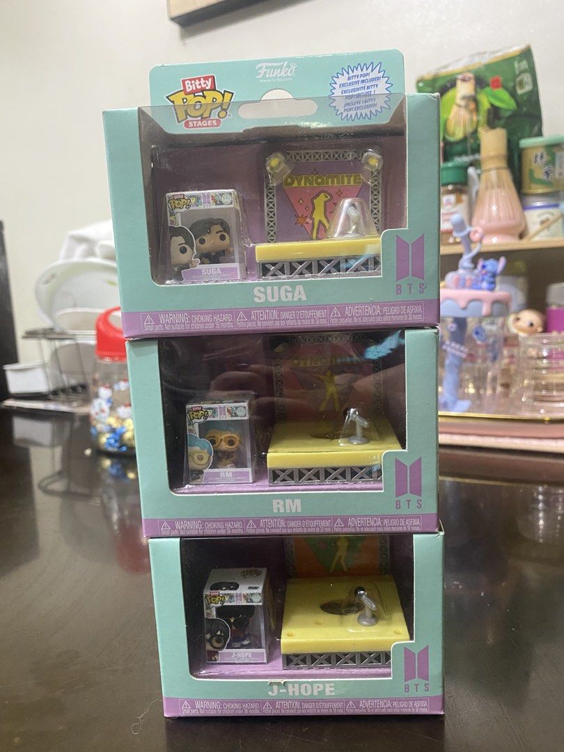funko pop! BTS bitty pop (Category: Designer & Blind Box Toys) located in Manila. Submitted by mermaidgalinda_ (Listing ID 1446279104, Image 1). Description: 400 each j-hope SOLD.