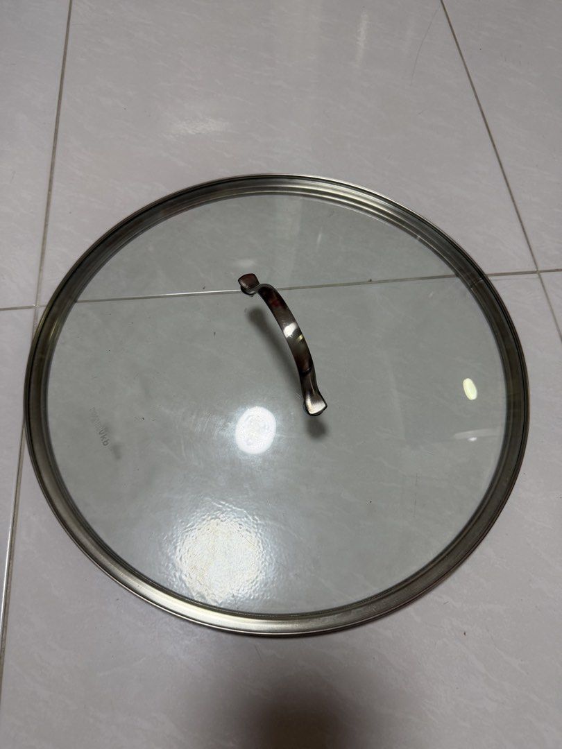 Glass Pot Lid with Metal Handle