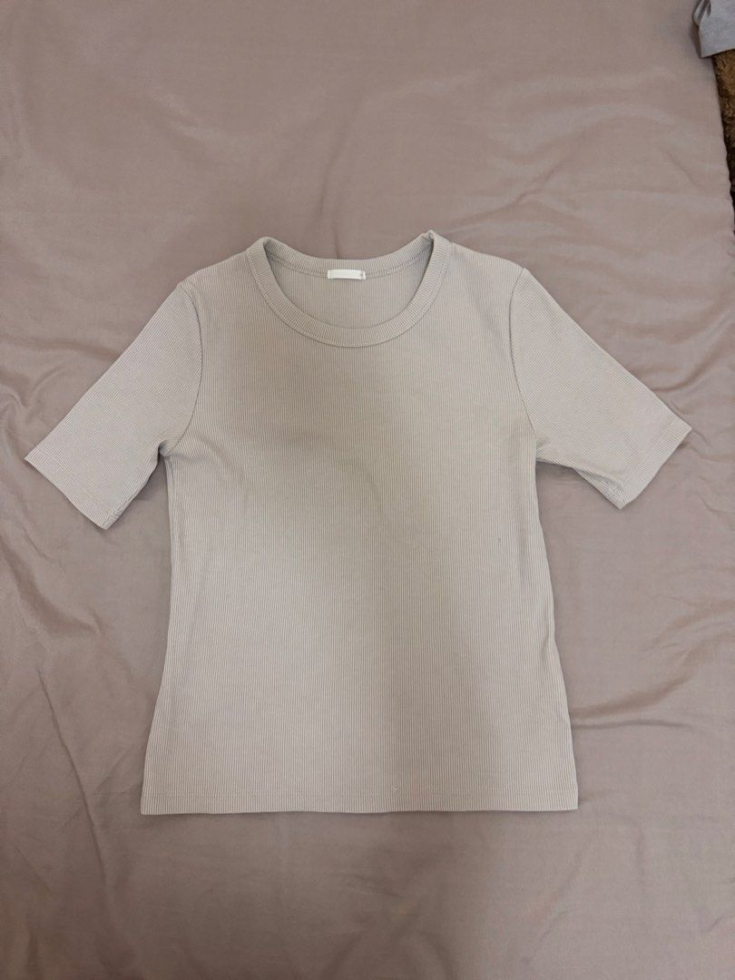 GU JAPAN top (Category: Blouses) located in Manila. Submitted by rianbfr (Listing ID 1446291783, Image 1). Description: used at least twice, bought in japan and have been stored safely on box. .