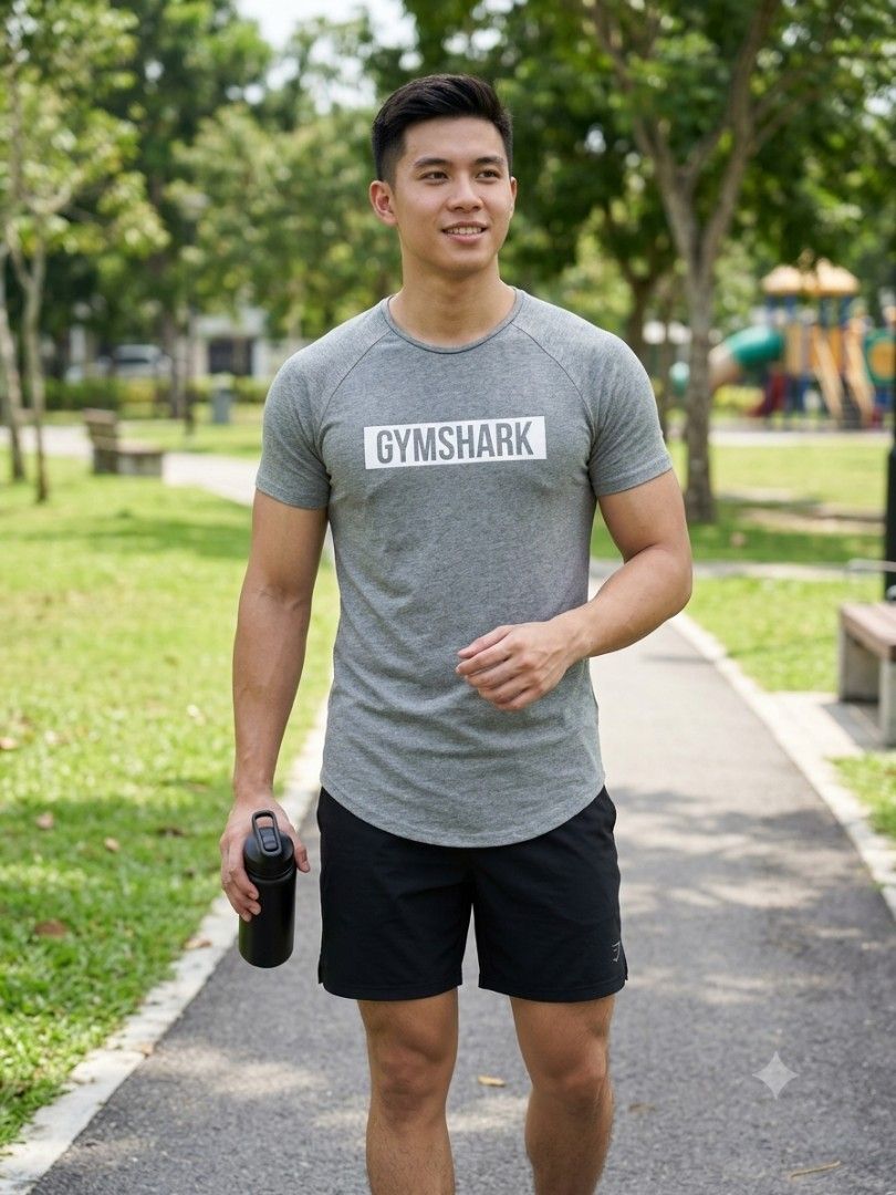 Gymshark Grey T-shirt Size M (Category: Activewear) located in Dumaguete. Submitted by rommel159 (Listing ID 1446253377, Image 1). Description: Gymshark Apollo T-shirt Size: Medium Width: 20 Length: 28 Excellent Condition No Issue Location: Negros Oriental.
