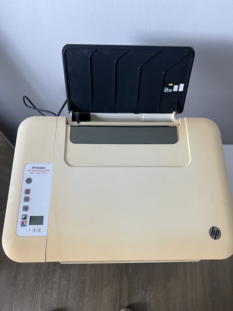 HP Deskjet Ink Advantage 2545 Printer (Category: Printers, Scanners & Copiers) located in Makati City. Submitted by shujiscloset (Listing ID 1446251860, Image 2). Description: - HP Deskjet Ink Advantage 2545 All-in-One Printer - Functions: Print, Scan, Copy - Features: Displays ink levels - Includes: Power cable - Condition: Tested and working.